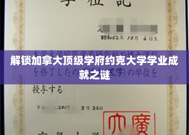 揭秘加拿大顶级学府约克大学学业成就之谜