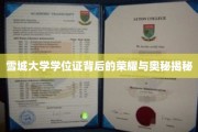 雪城大学学位证背后的荣耀与奥秘揭秘