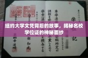 解码纽约大学学位证的传奇背后