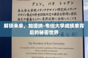 探索未知领域，揭秘加德纳-韦伯大学成绩单中的未来密码