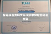 揭秘埃塞克斯大学成绩单的神秘面纱