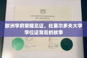 杜塞传奇，揭开杜塞尔多夫大学学位证书的荣耀篇章