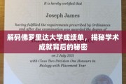 佛罗里达大学成绩单解码，探寻学术荣耀背后的隐藏故事