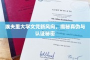 埃夫里大学文凭风云，揭秘认证背后的真相与挑战