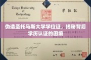 伪造学历风潮下的学历认证难题，圣托马斯大学学位证伪造事件引发的深思