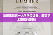 探寻法国里昂一大学位证书，开启学术成就之门的钥匙