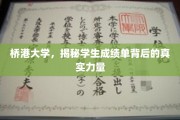 揭开桥港大学成绩单背后的神秘动力