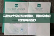 揭开马歇尔大学成绩单背后的学术辉煌