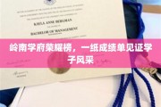 岭南骄子荣耀榜，成绩单映照青春璀璨风采