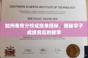 加州奇克分校成绩单背后的秘密学途探秘