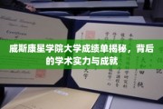 威斯康星学院大学成绩单背后，探寻学术实力的真实画像