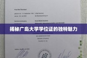揭秘广岛大学学位证的独特魅力